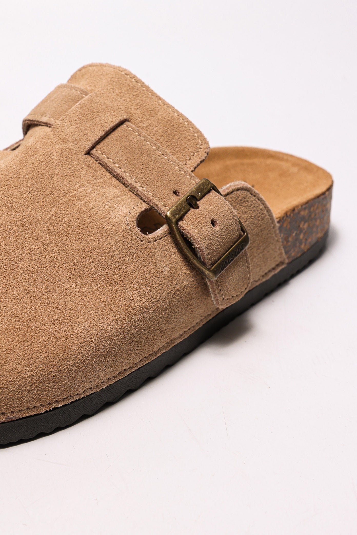 Wildleder Clogs - Beige