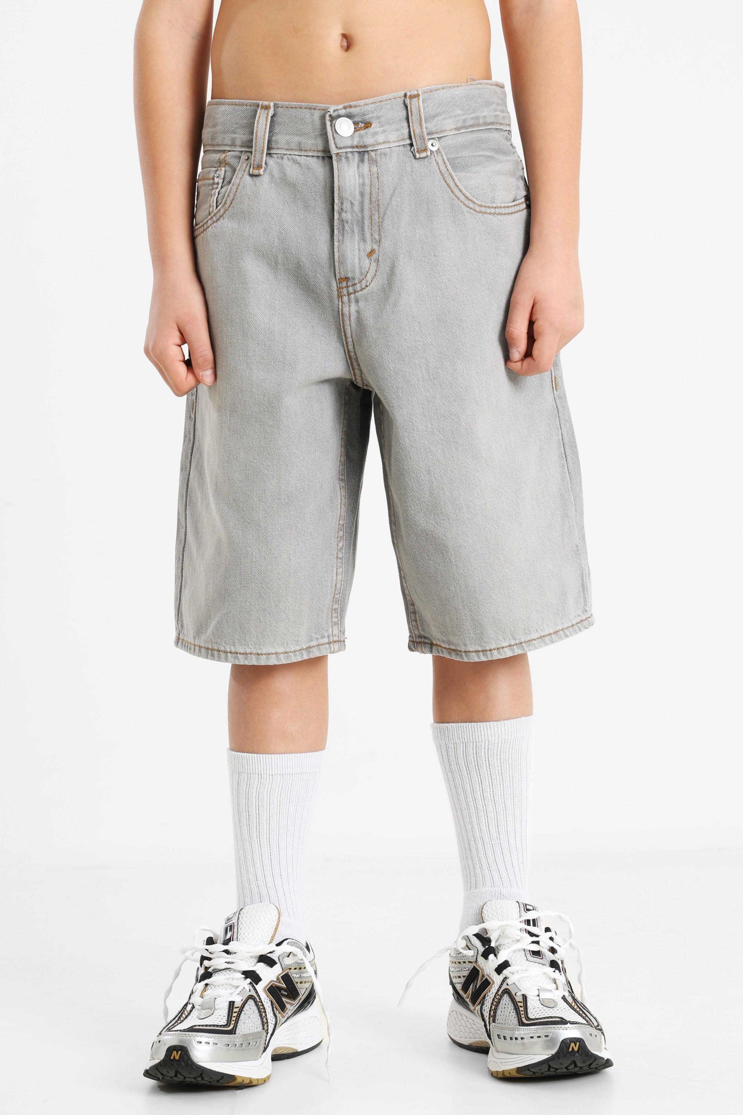 Jeansshorts - Light Grey