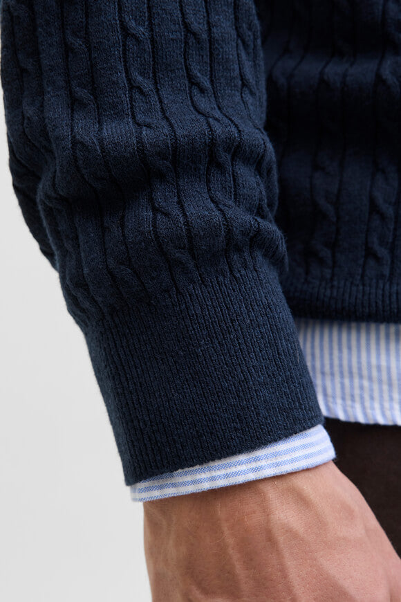 JJEEMIL pull en tricot fin - Navy Blazer