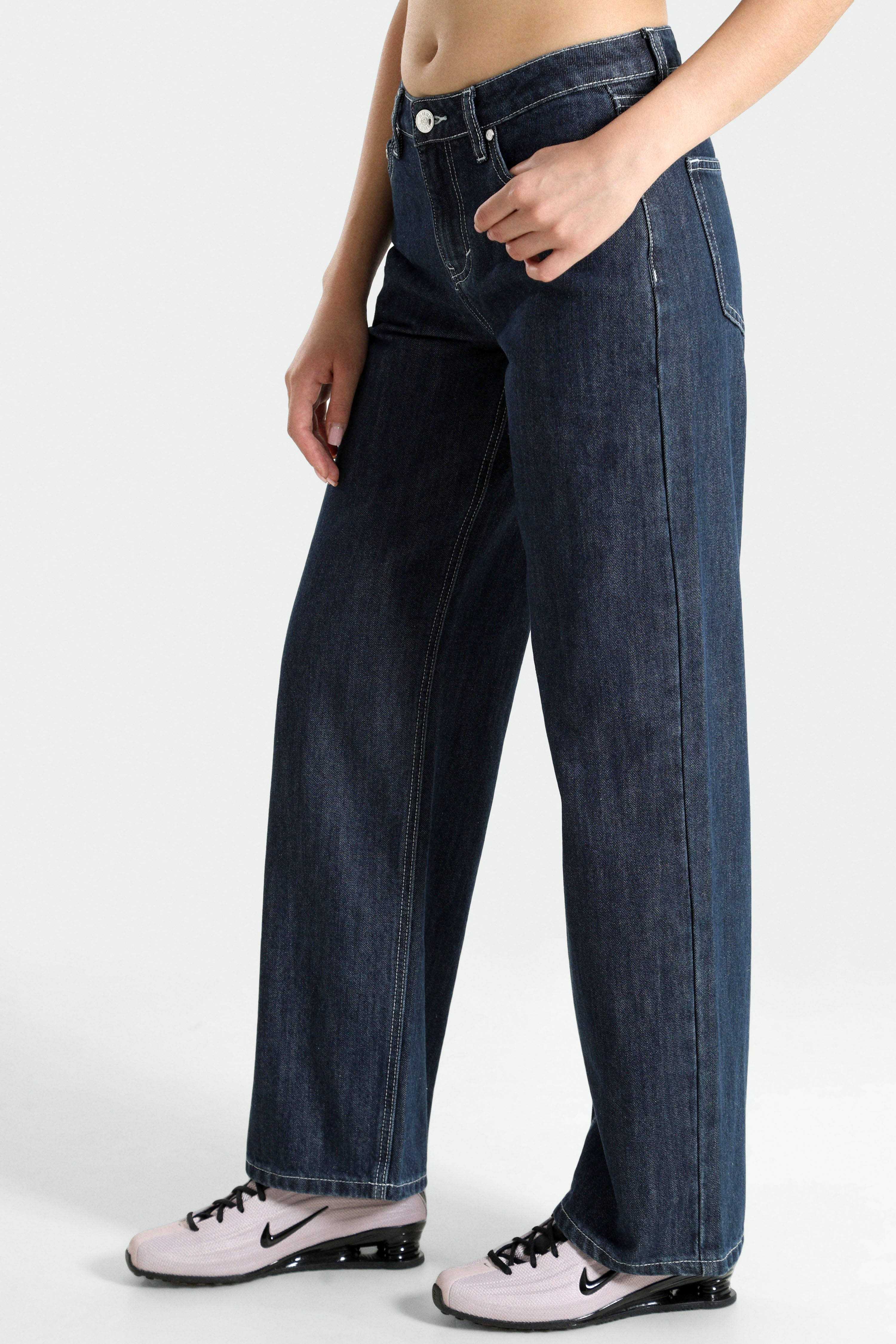 Jean straight fit - Bleu foncé