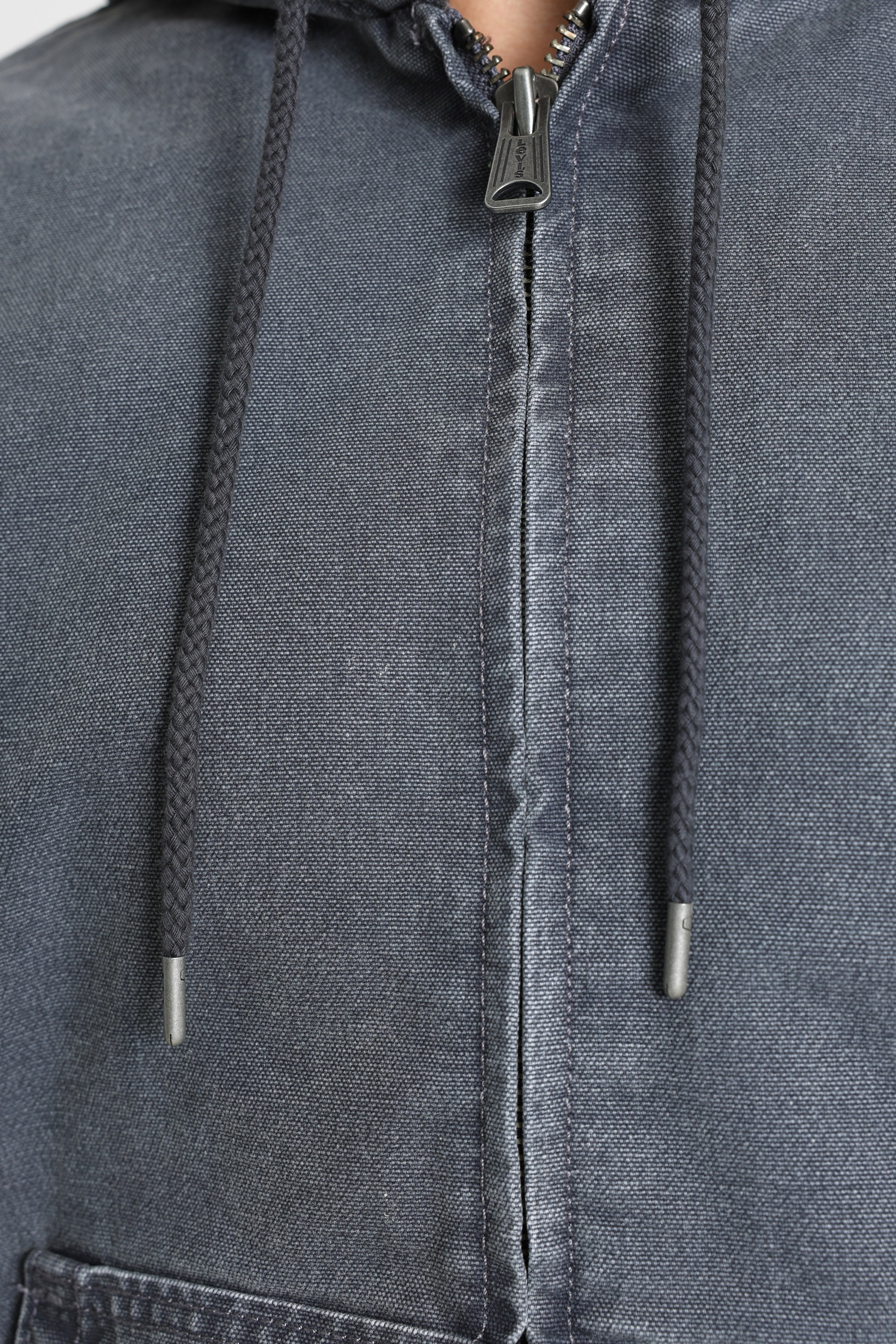 Potrero giacca in denim imbottita - Periscope Grey