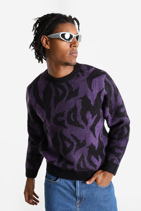 Pull en maille Anarchietour - Black + Purple