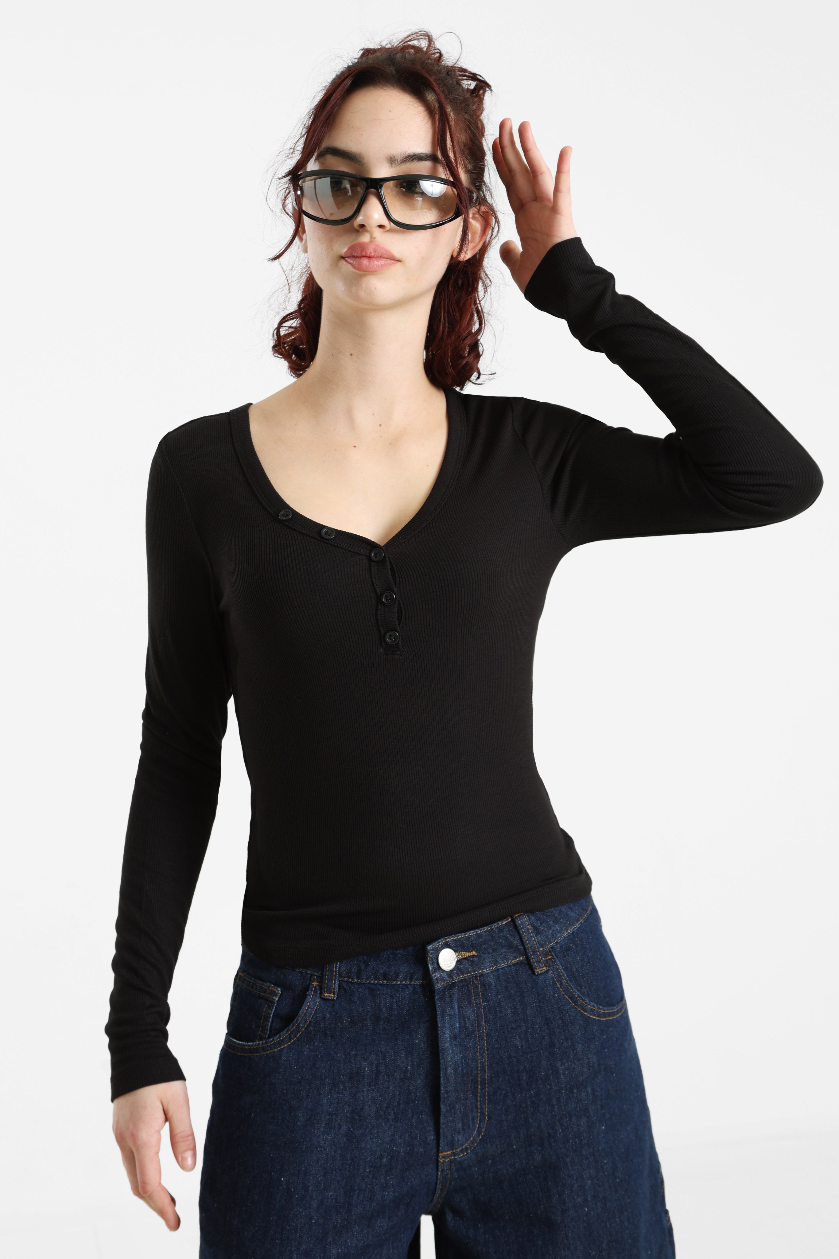 ONLNORA Langarmshirt - Black