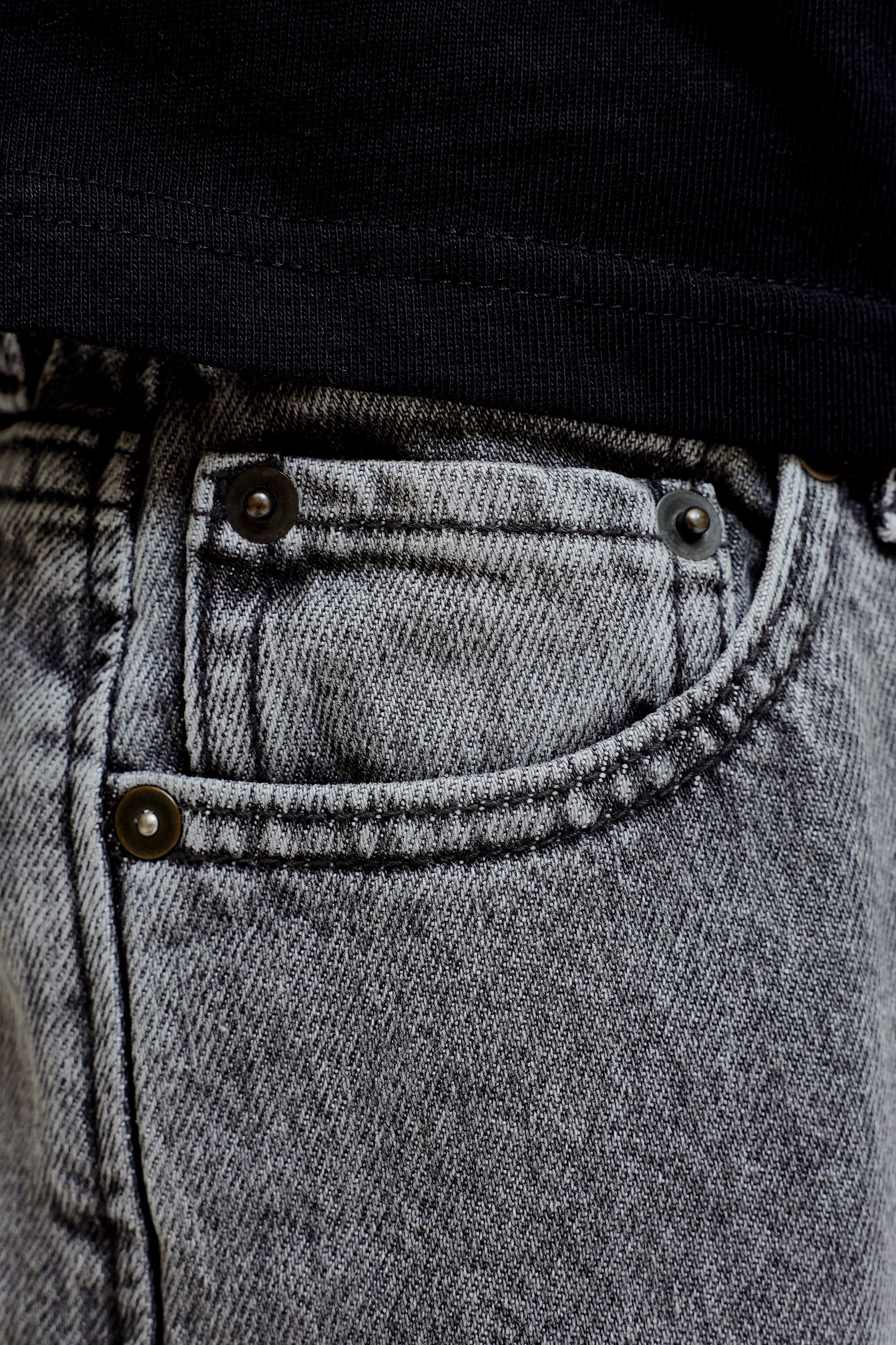 JJIRON Extra Baggy Fit Jeans Bermudashorts - Black Denim