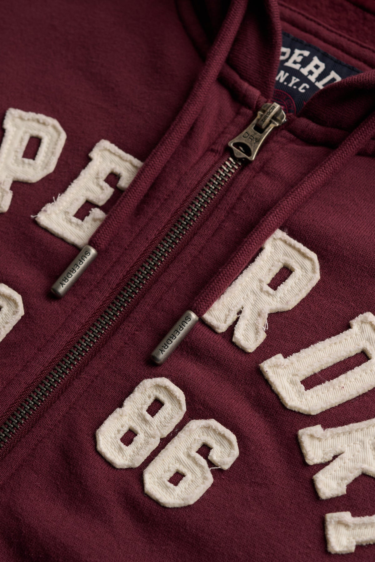 Kapuzensweatjacke - Port Red