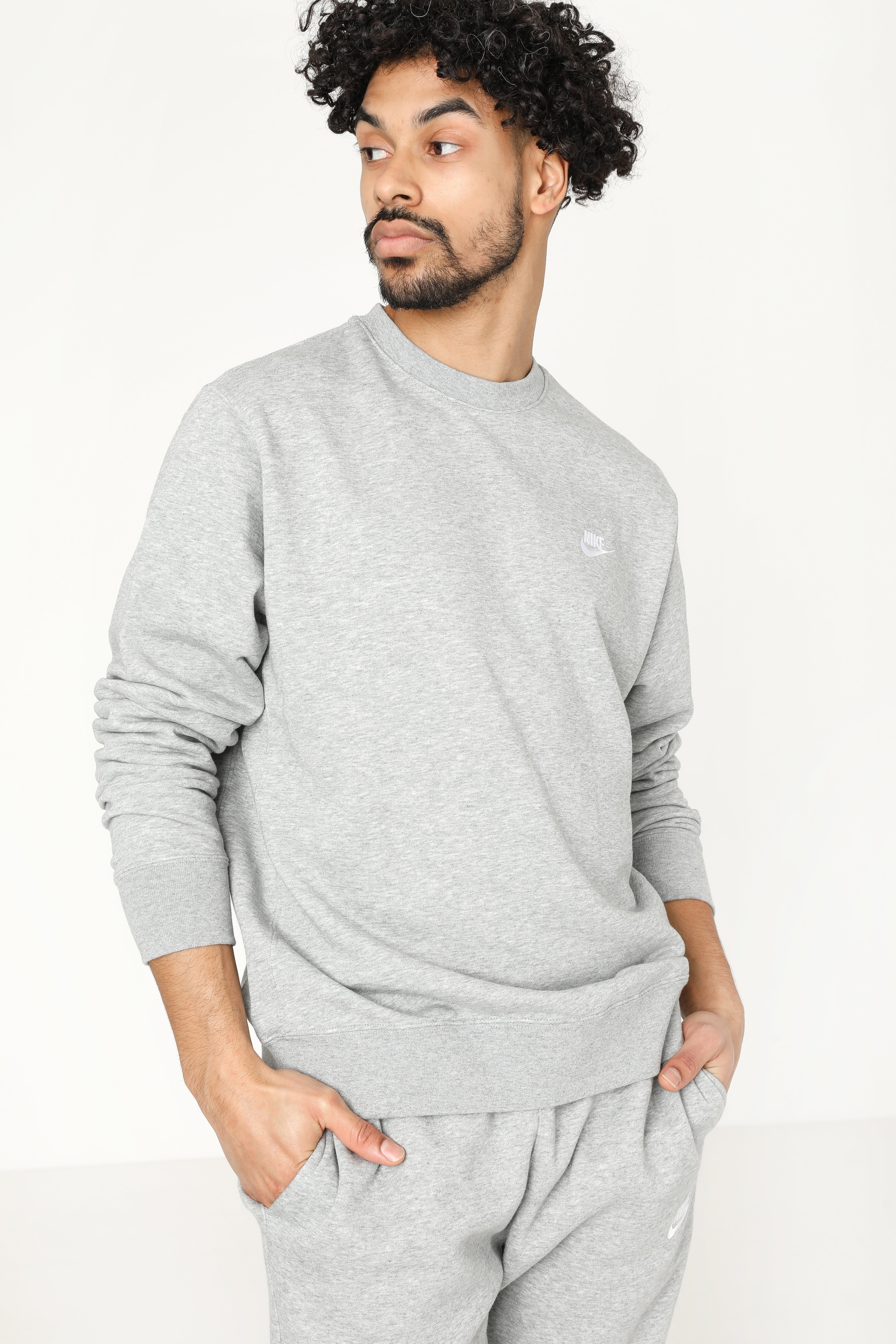 Sweat-shirt - gris chiné
