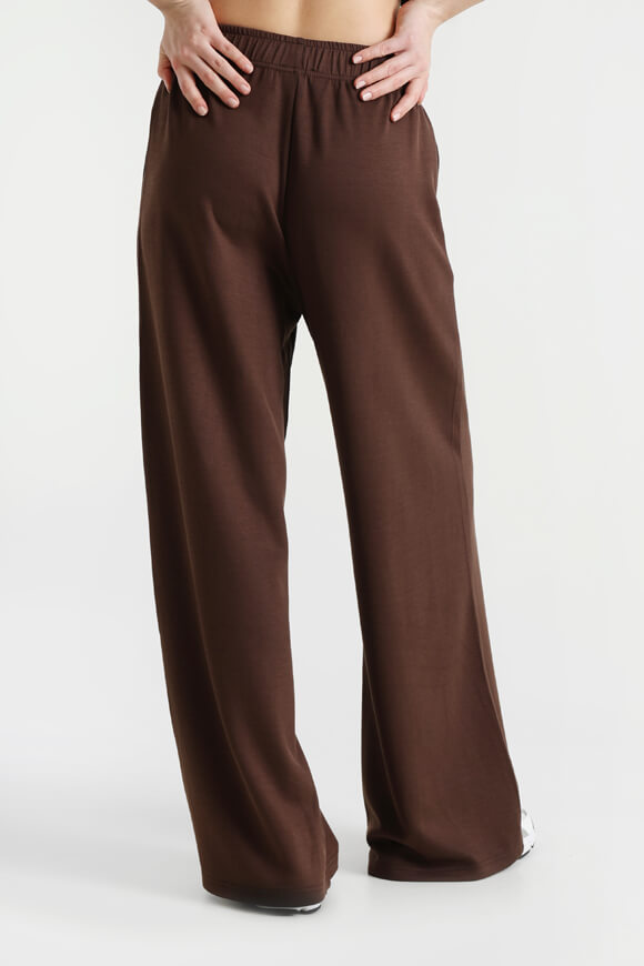 Pantalon à jambes larges - Marron foncé