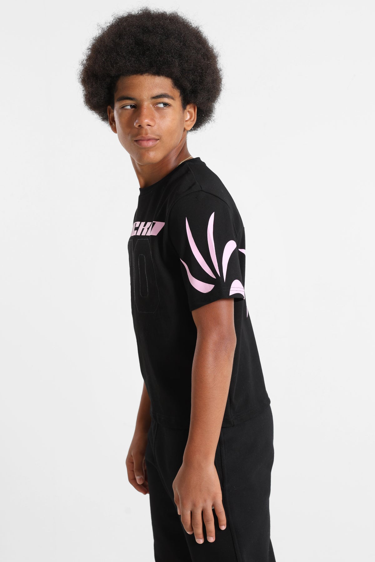 T-Shirt - Noir + Rose