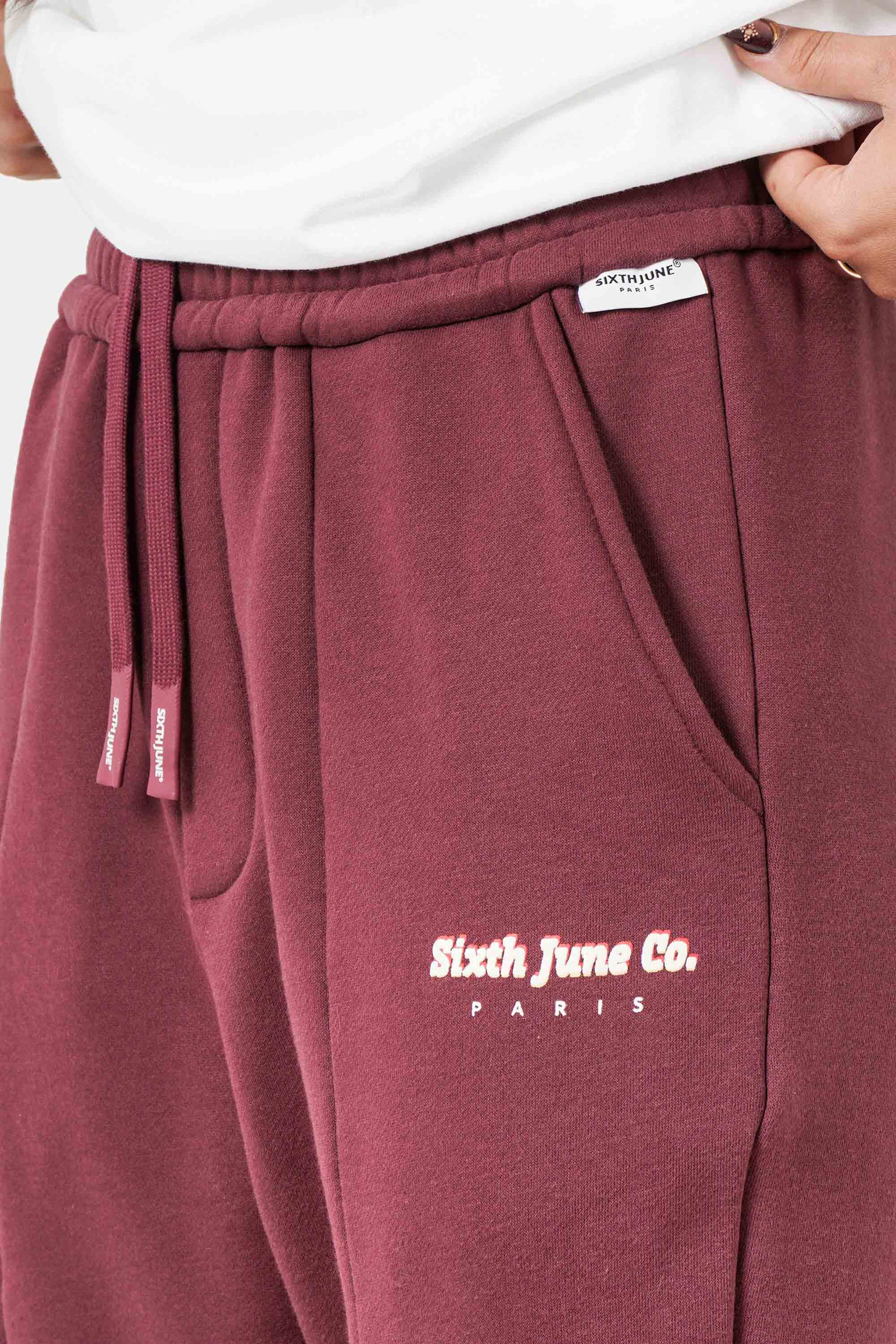 Pantaloni della tuta Vibes - Borgogna