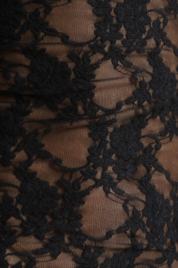 Maxi abito in pizzo - nero