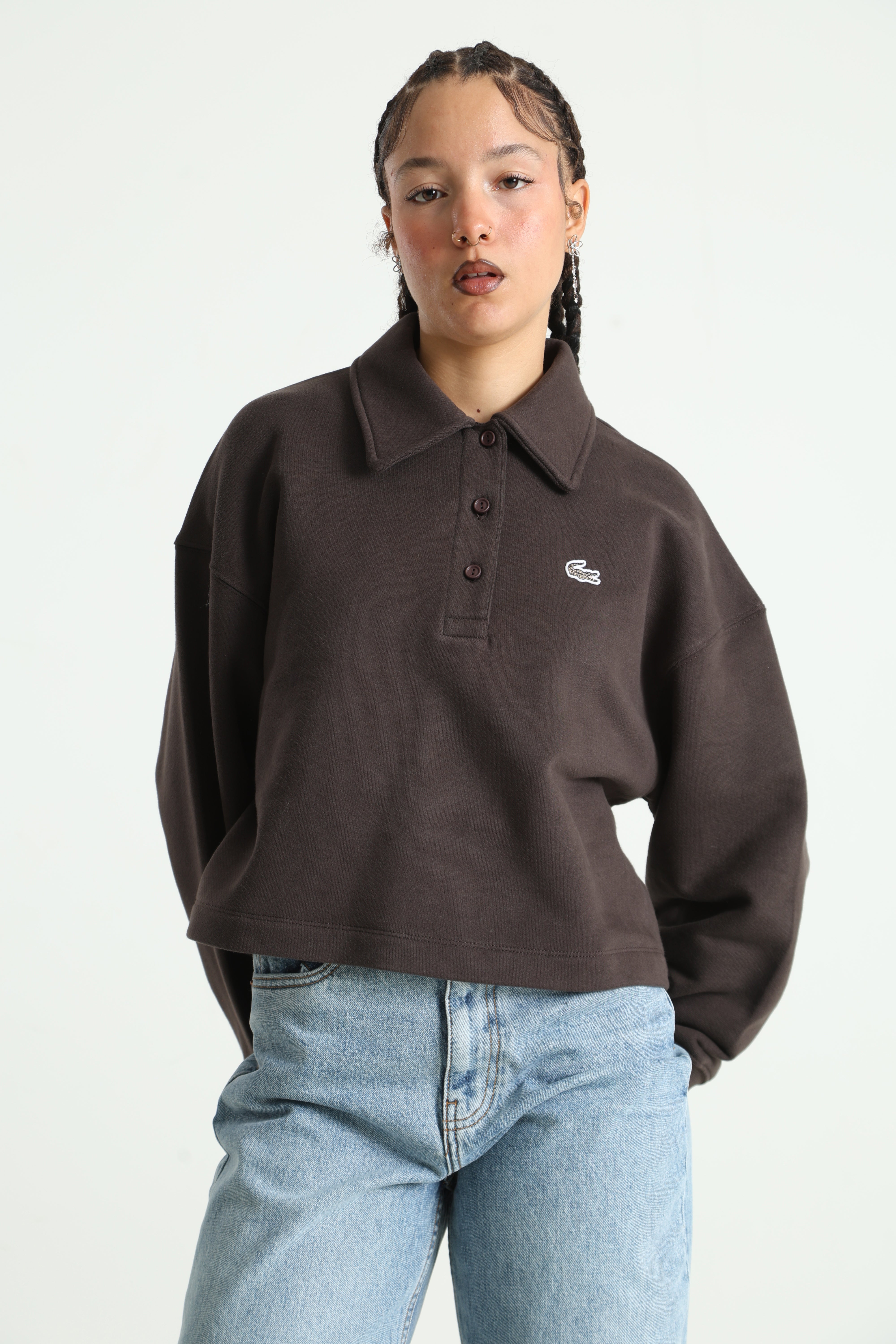 Felpa ampia - Brown