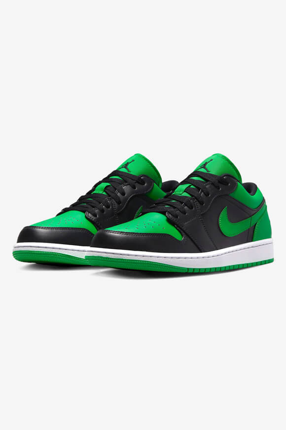 Air Jordan 1 Sneaker - Black + Lucky Green + White