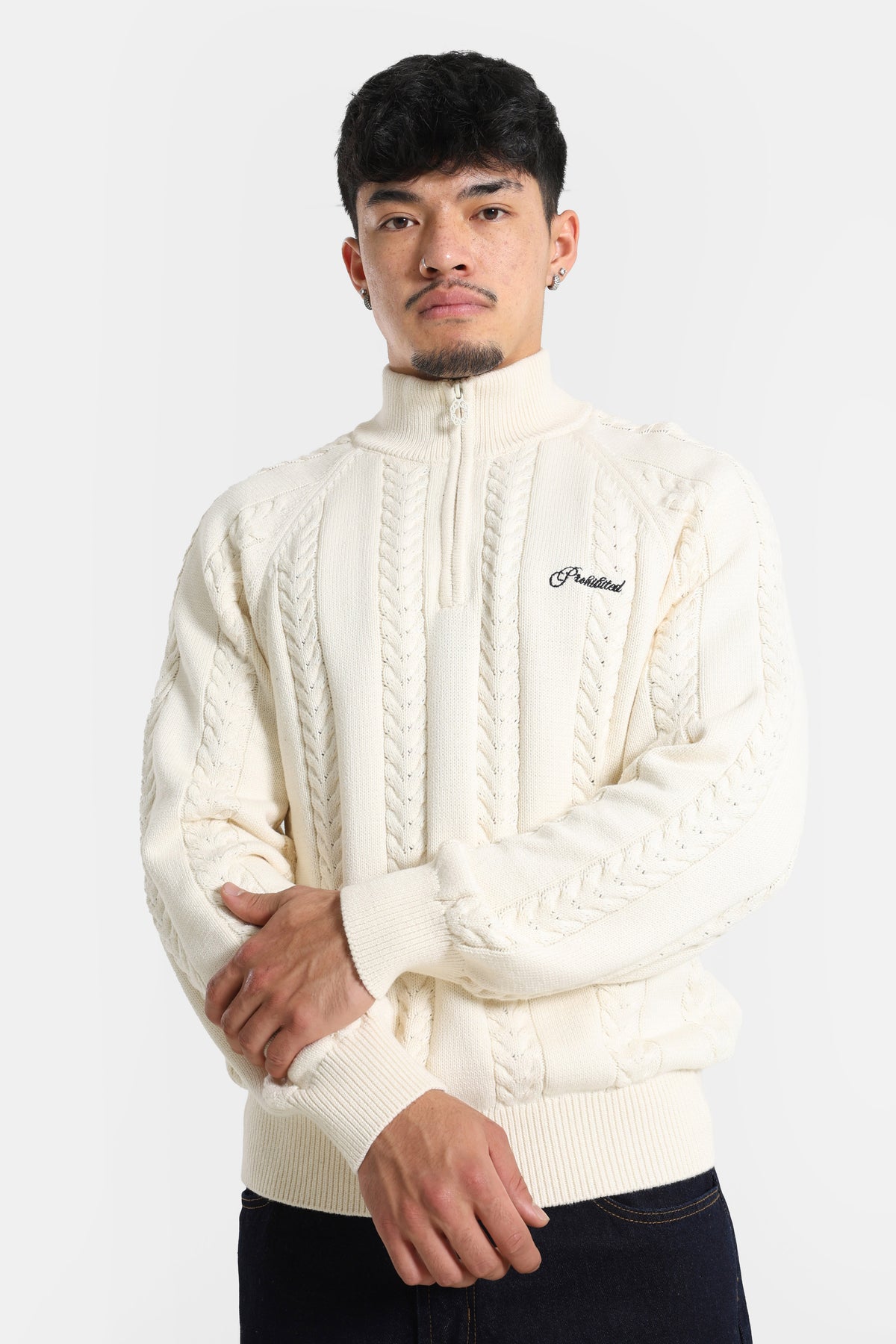 Knitted sweater - Cream
