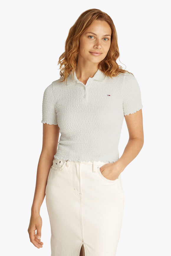 Crop Poloshirt - Offwhite