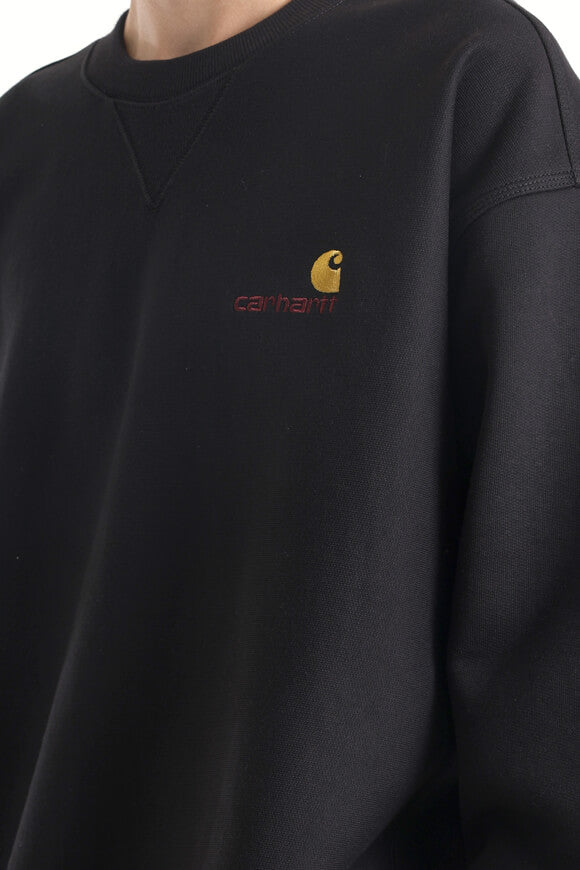 American Script Oversize Sweatshirt - Black