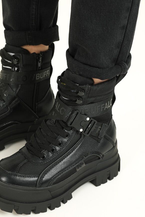 Aspha Com1 Plateau Winterstiefelette - Schwarz