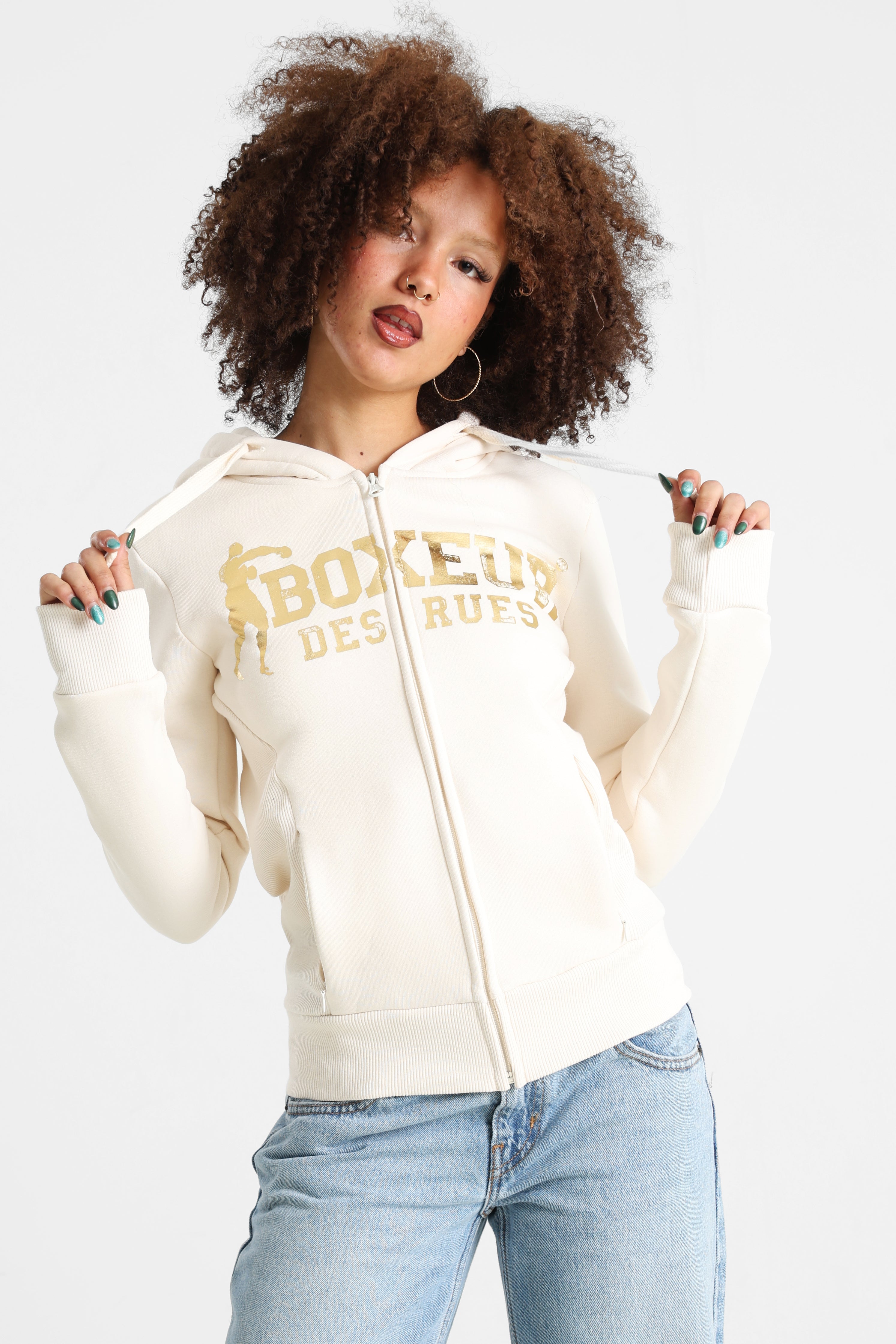 Giacca con cappuccio - Burro