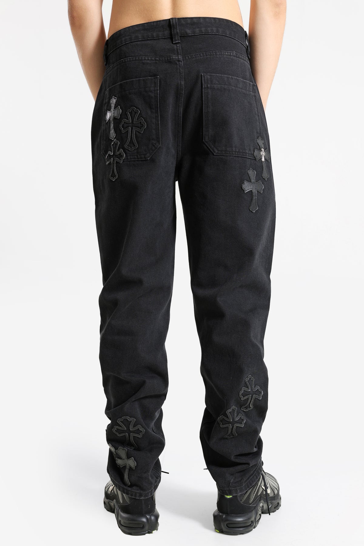 Loose Fit Jeans - Schwarz