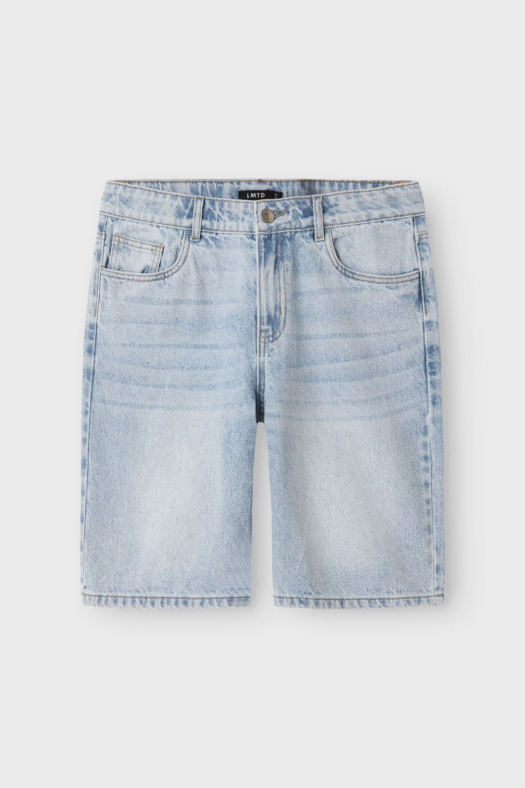 NLNBIRM Jeans Bermudashorts - Light Blue Denim