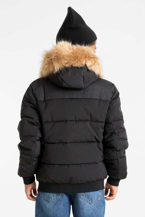 Puffer bomber jacket - Black