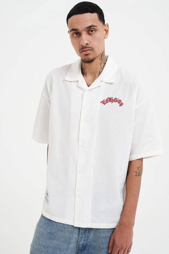 Don Wolf Dragon Hemd - Offwhite