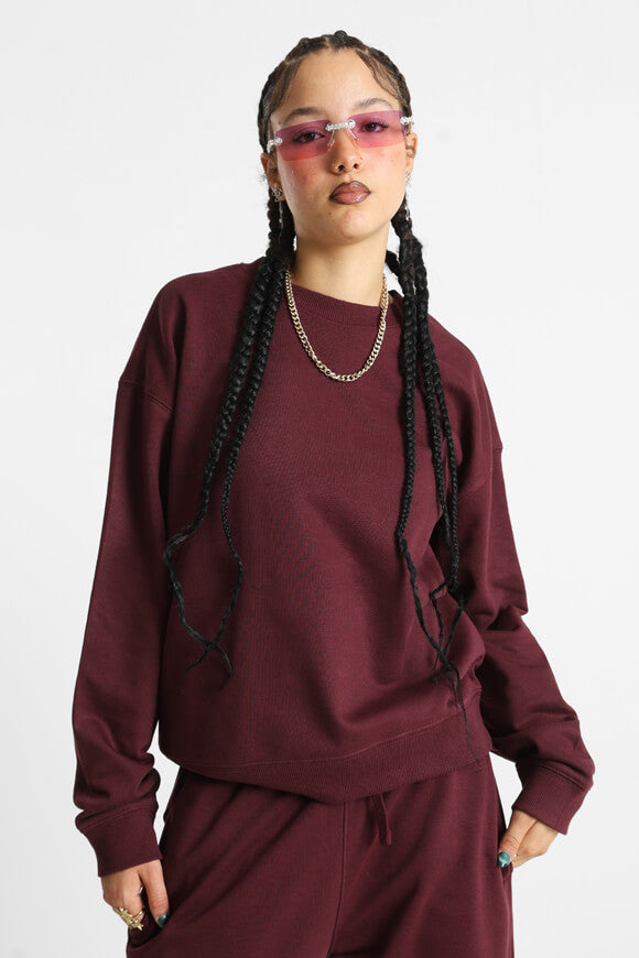 Oversize Sweatshirt - Bordeaux