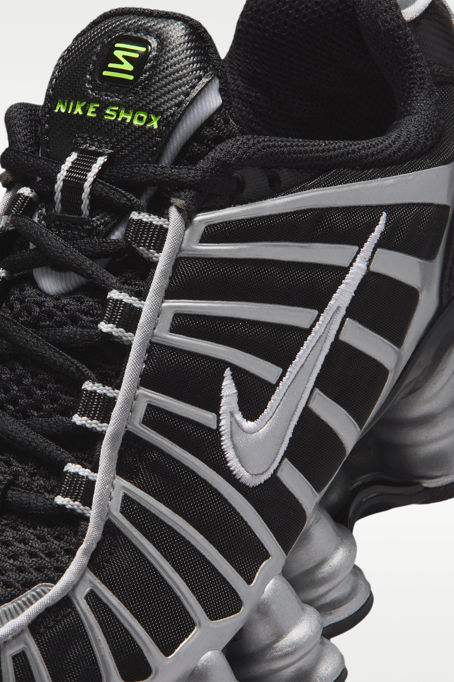 Shox TL Sneaker - Black + Volt Ice + Photon Dust + Metallic Silver