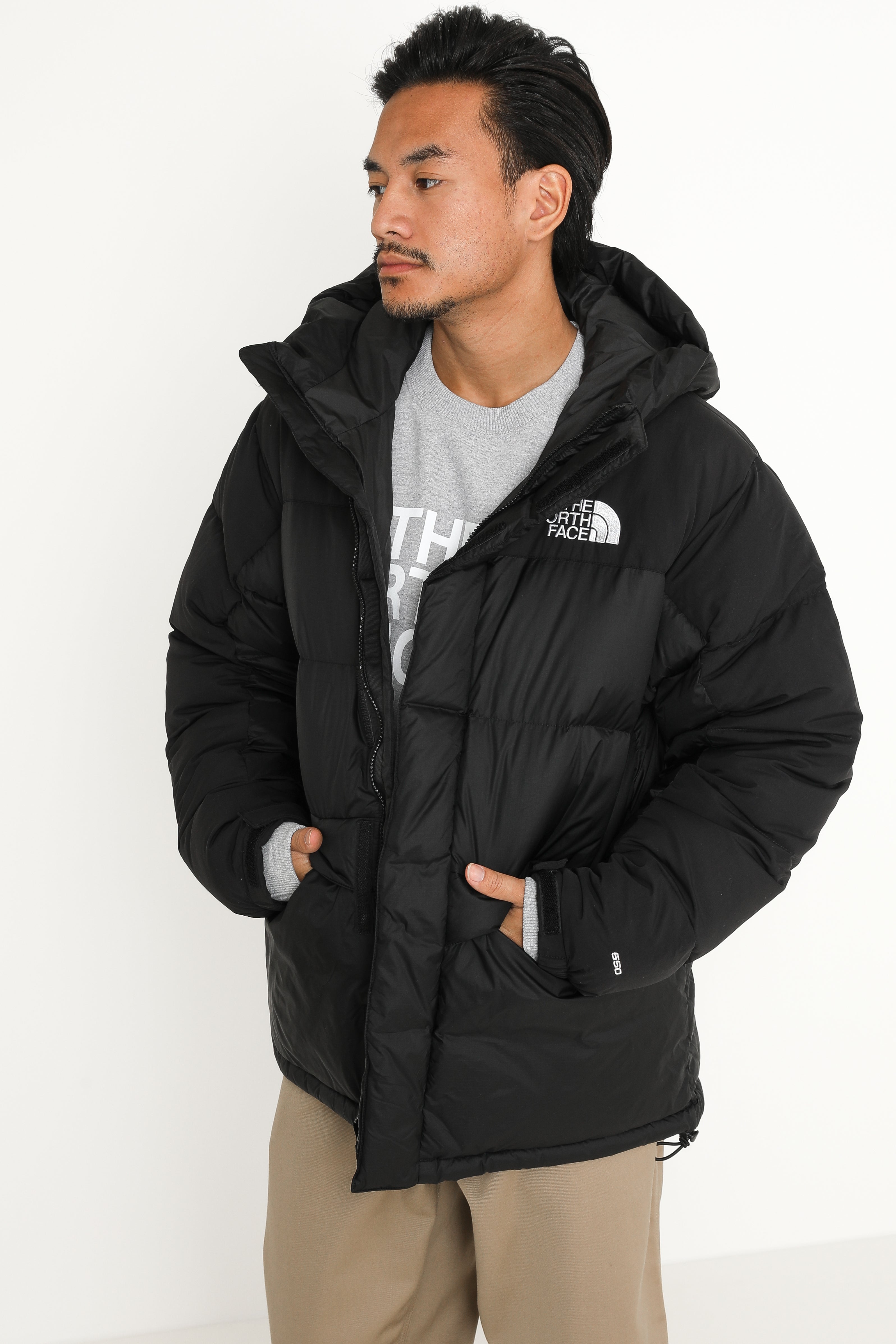 Puffer Daunenjacke - Schwarz + Weiss