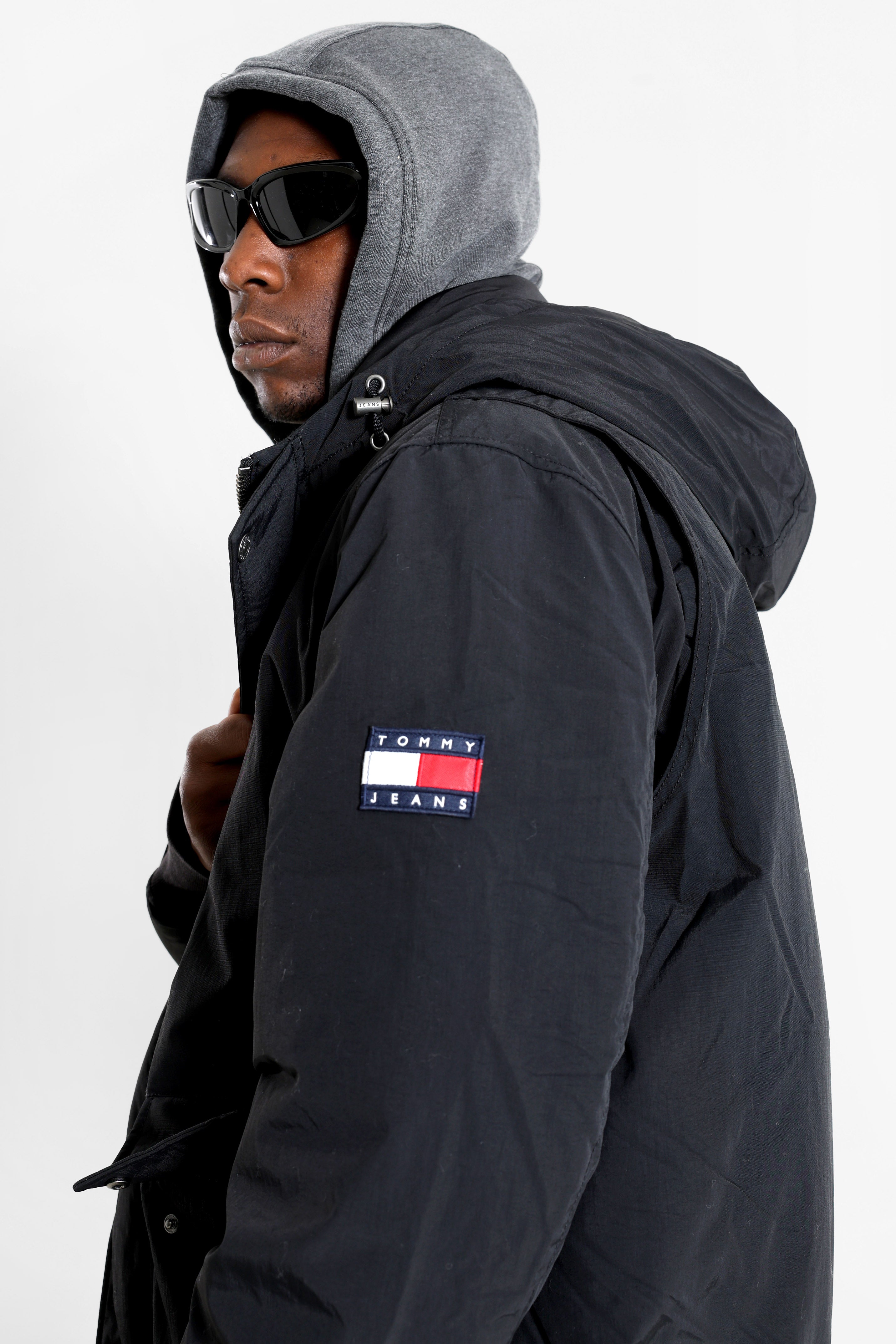 Wattierte Bomberjacke - Black