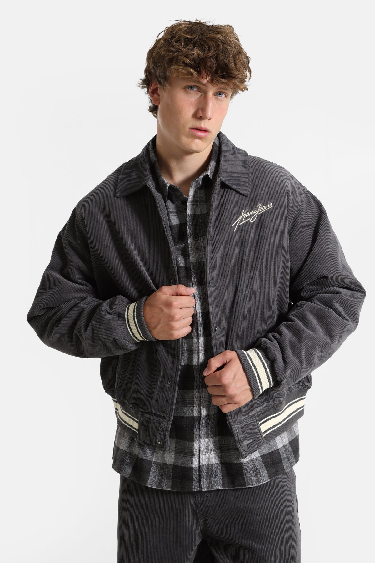 Wattierte Cord Collegejacke