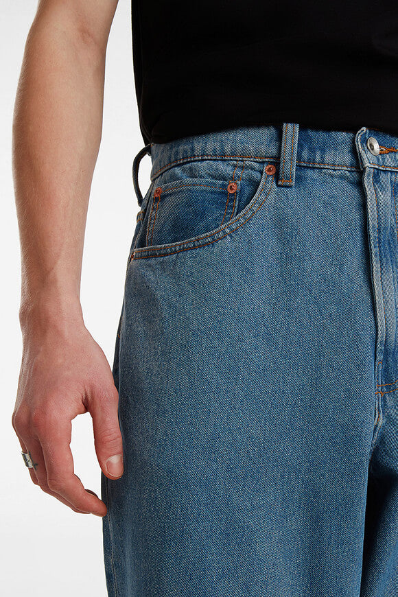 Check-5 Baggy Fit Jeans - Stone Wash Blue