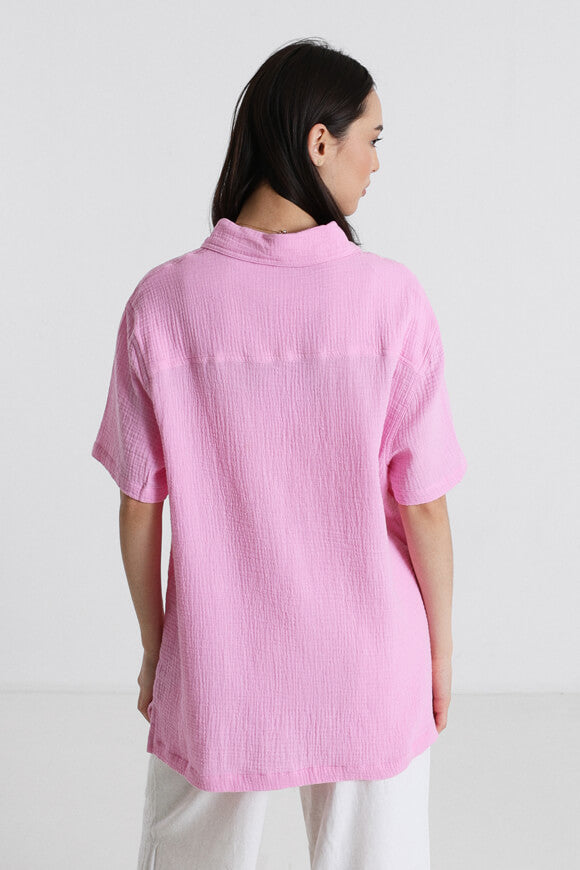 Muslin oversize shirt - Pink