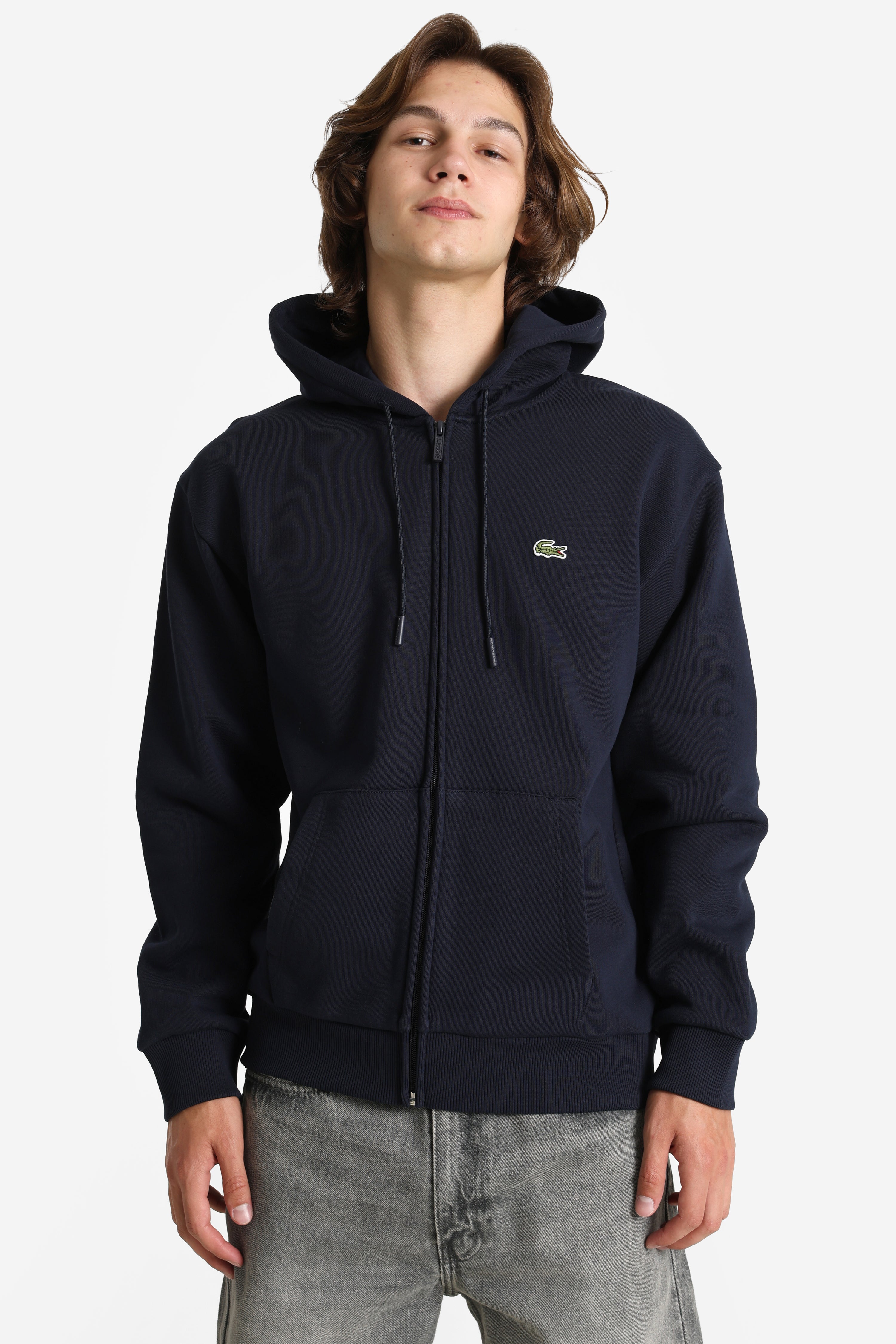 Kapuzensweatjacke - Navy