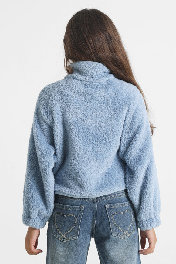 Teddy Jacke - Hellblau