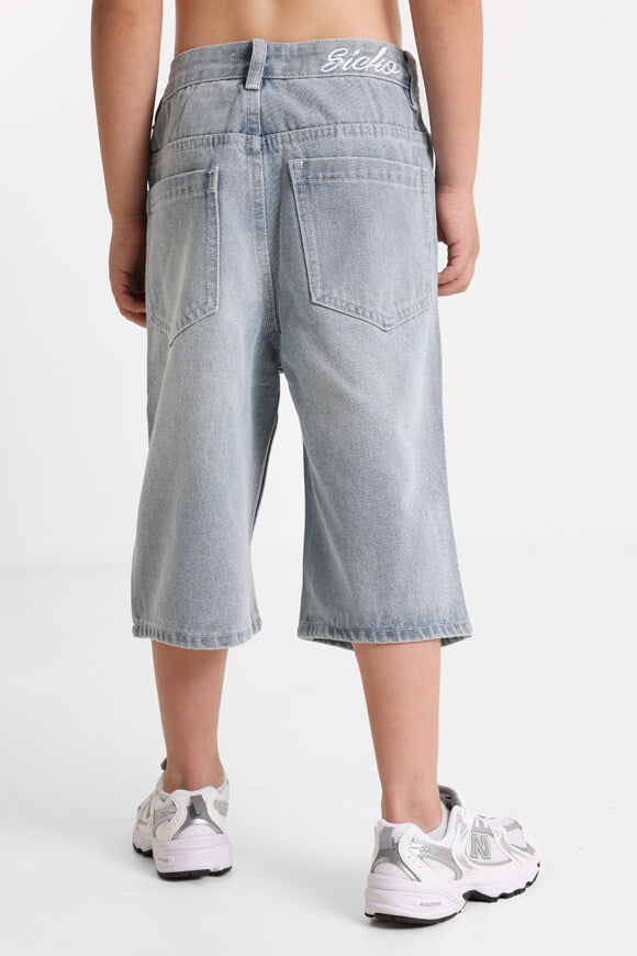 Short in denim a vestibilità baggy - Bleu clair