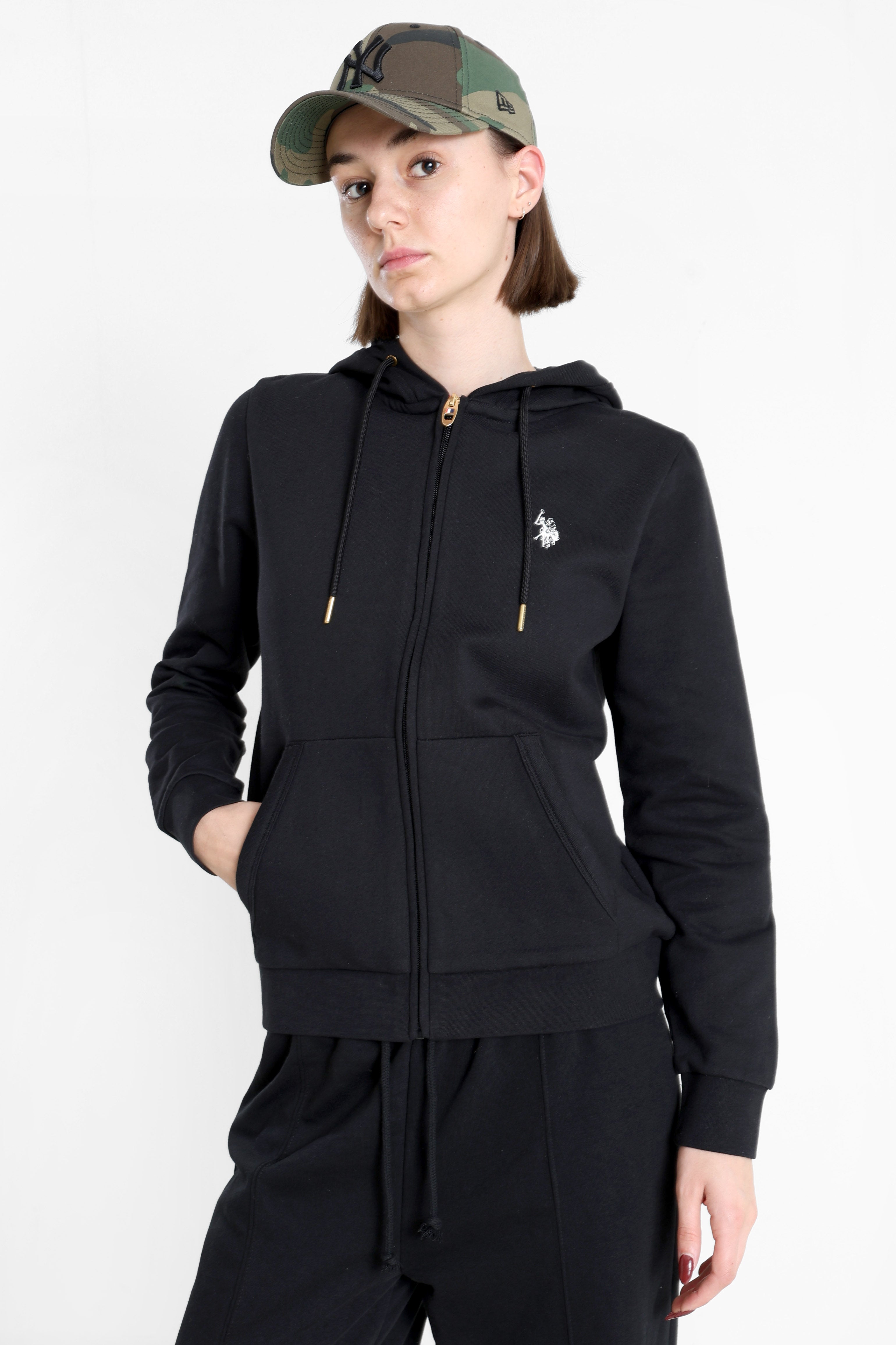 Roby Kapuzensweatjacke - Black