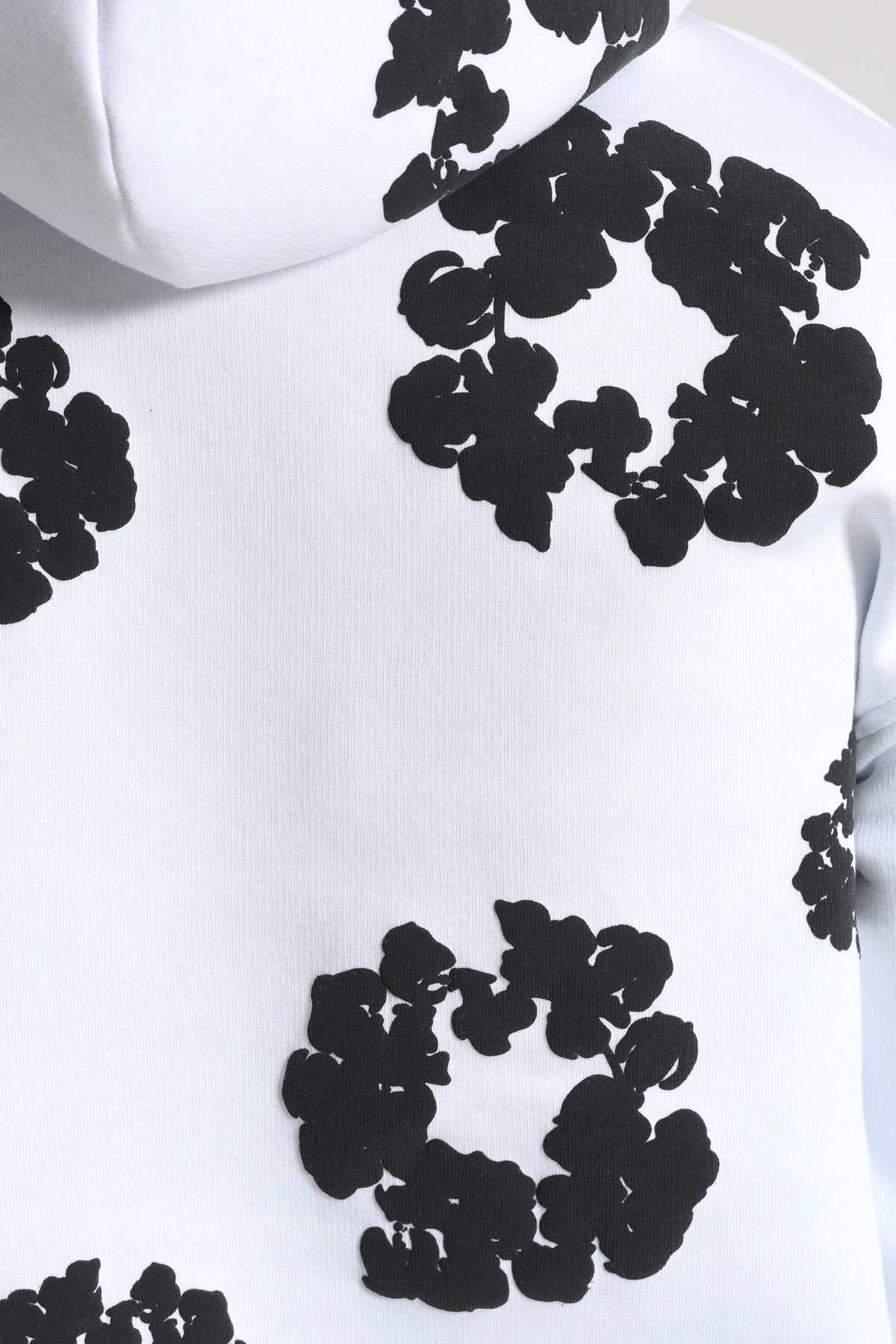 Kapuzensweatshirt - White + Black