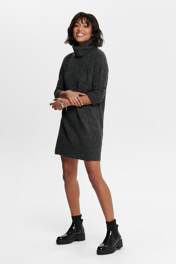 Mini-robe en tricot Jana - Dark Grey Melange