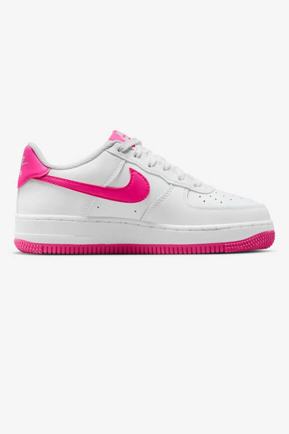 Air Force 1 Sneaker - White + Laser Fuchsia
