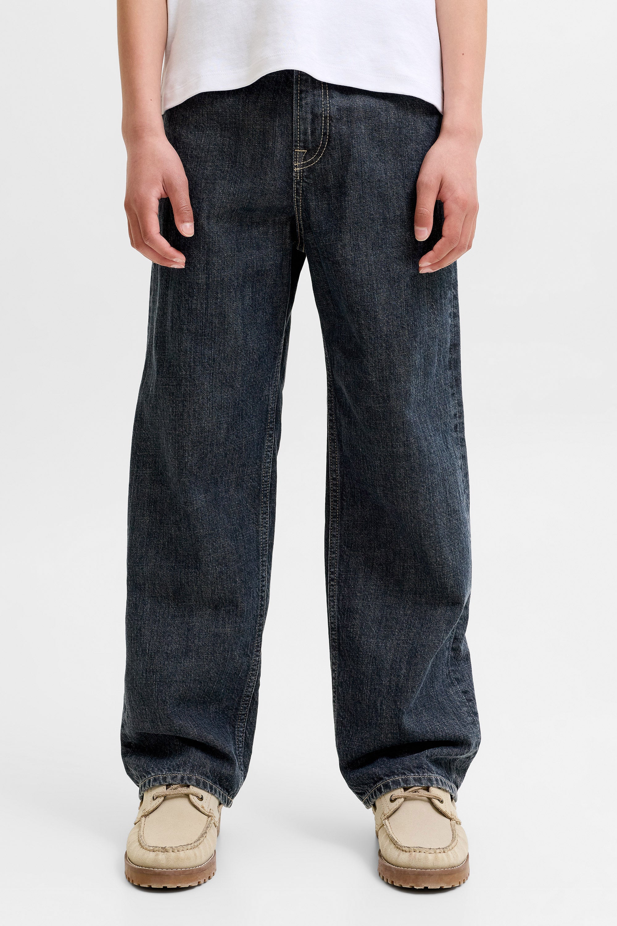 JJIALEX jean baggy fit - Blue Denim