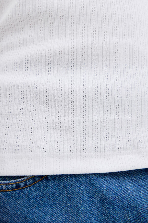 Ribbed tank top - Bright White