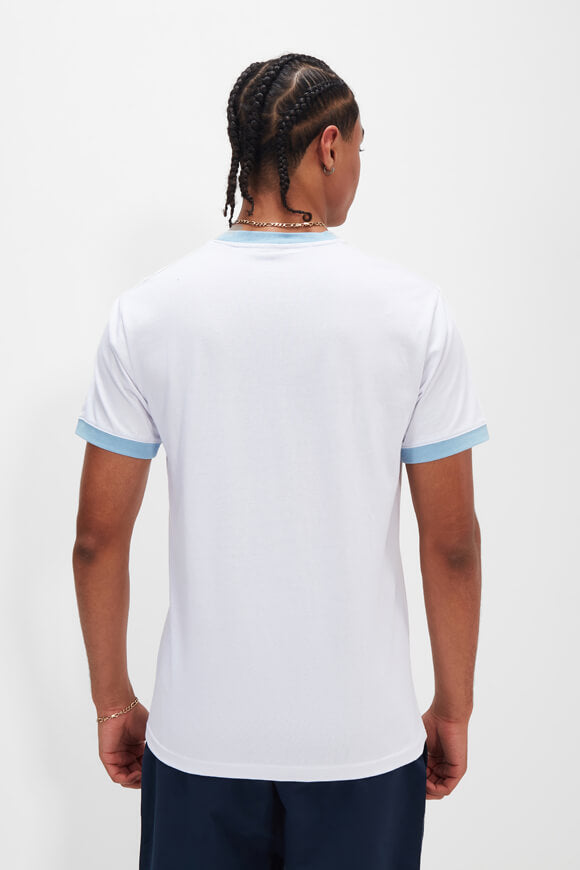 Meduno T-Shirt - White + Light Blue