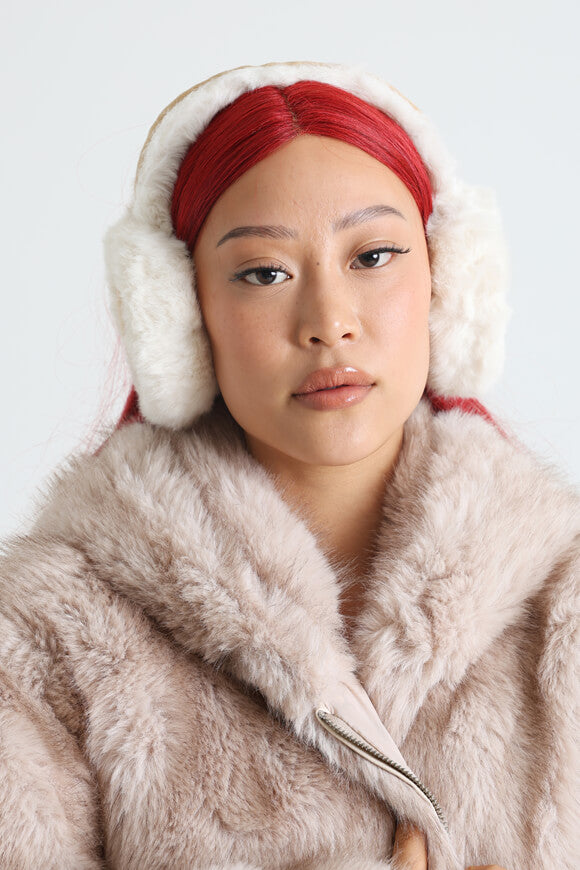 Scaldacollo - Beige + bianco sporco