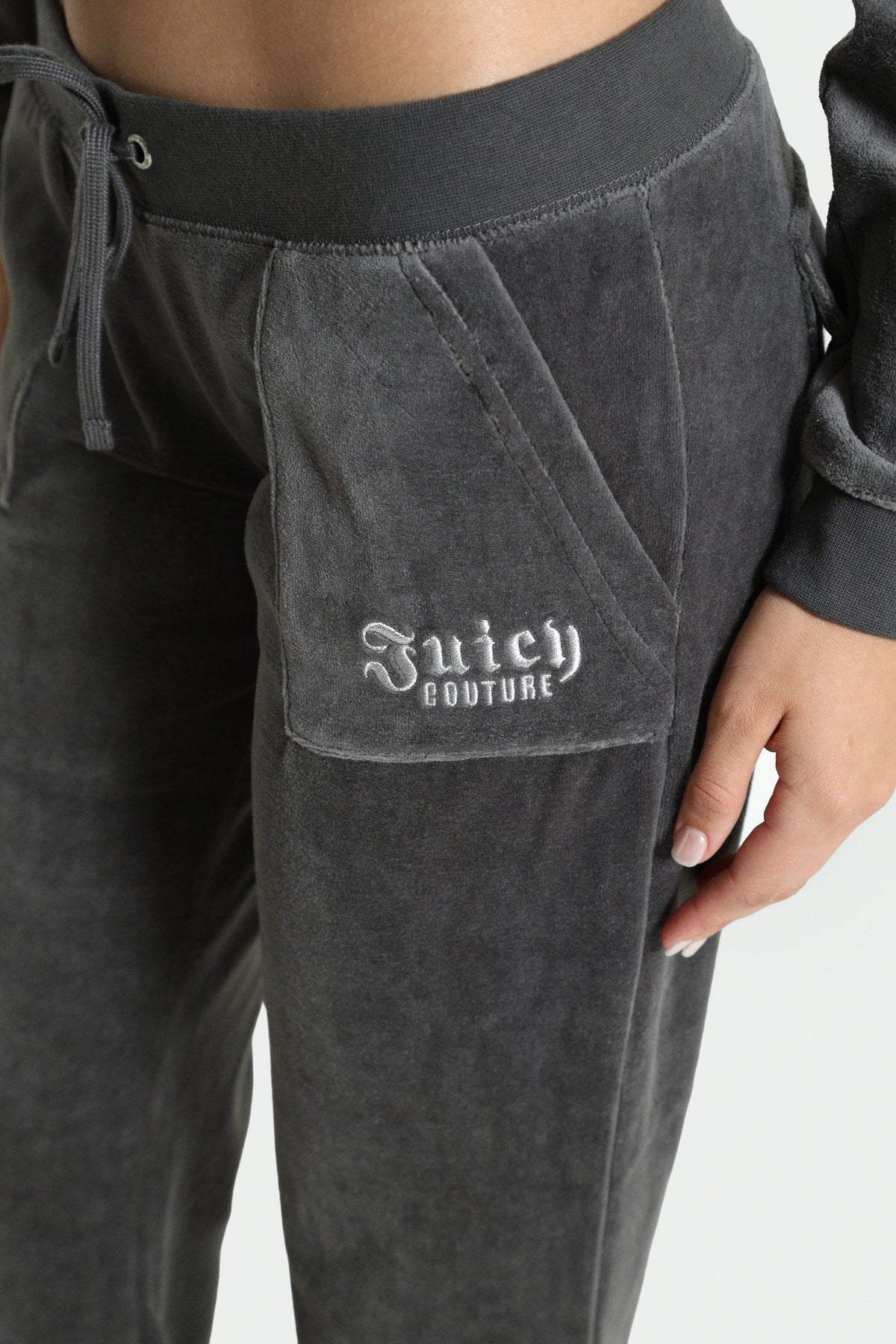 Rebelle flare velvet trousers - Raven