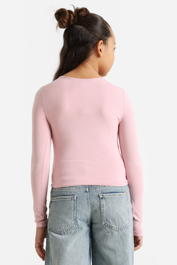 Crop Langarmshirt - Pink