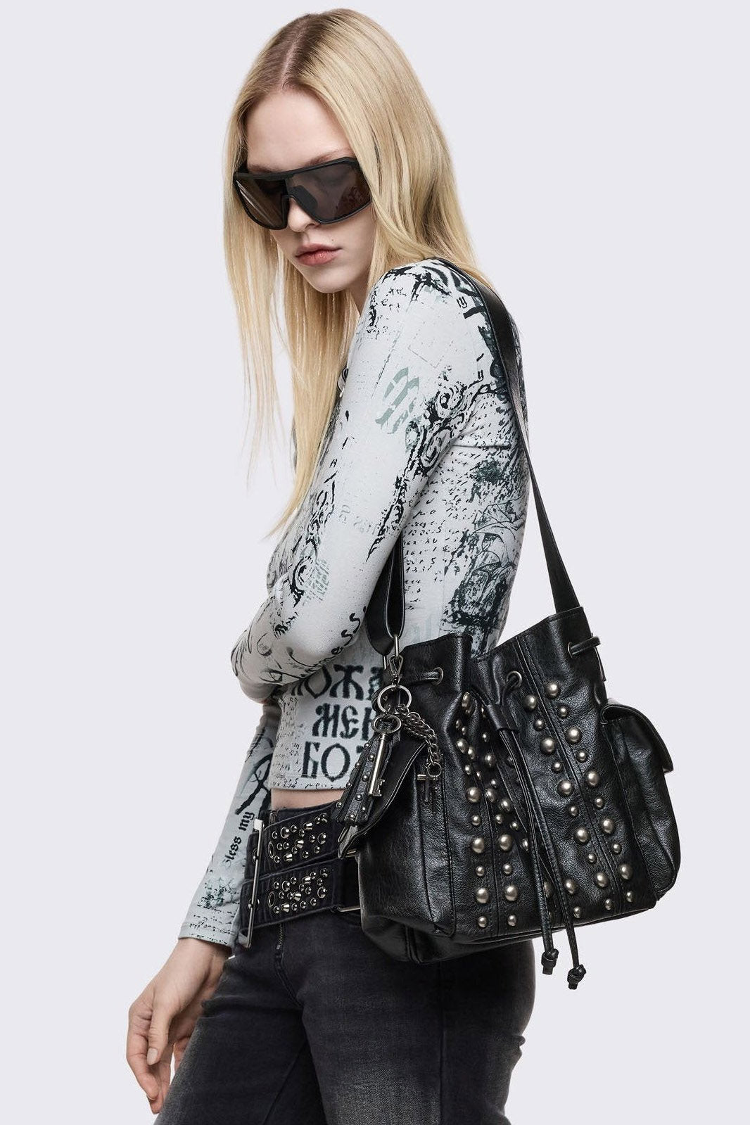 Kara Vegan Handtasche - Black