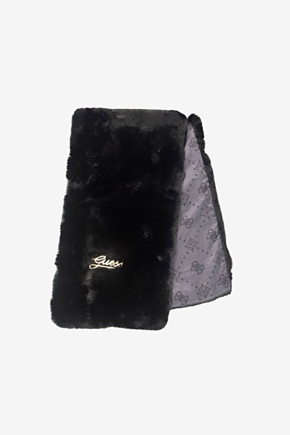 Écharpe en fourrure synthétique - Black