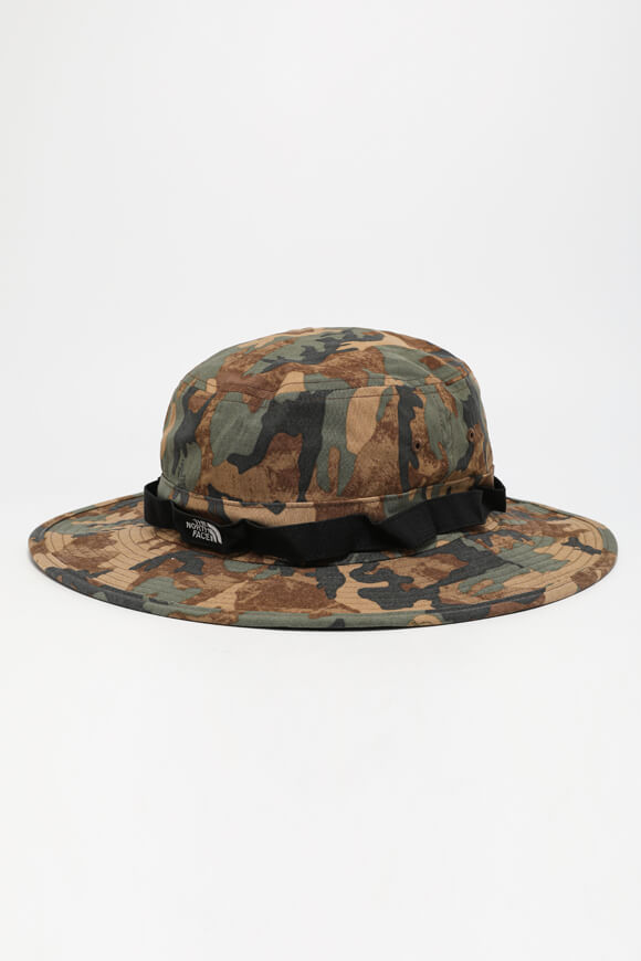 Cappello a tesa larga - Olive + Brown
