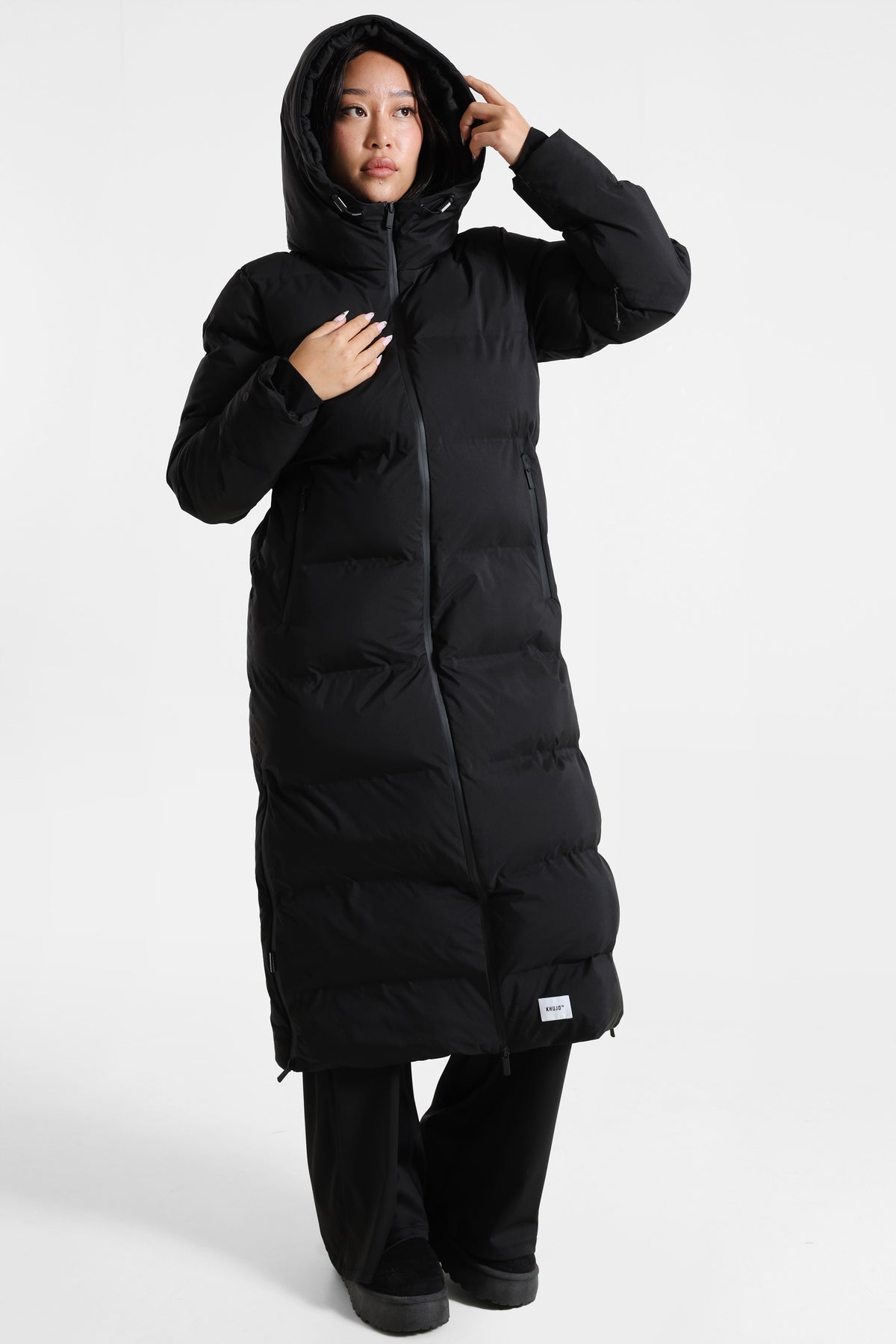 Larea5 Puffermantel - Black
