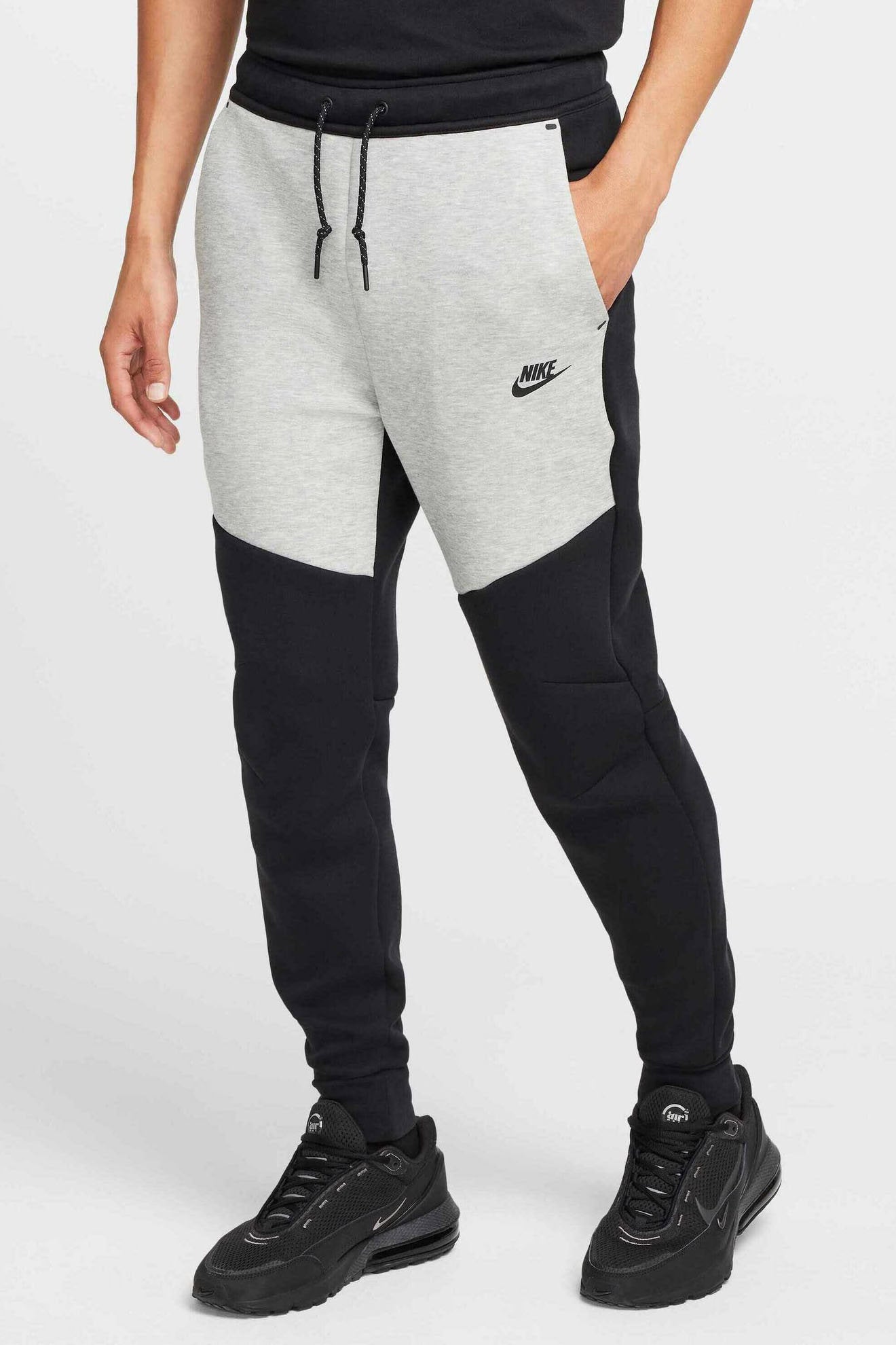 Sportswear Tech Fleece Sweathose - Black + Heather Grey